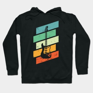 Vintage Style S-Style Electric Guitar Retro Colors Hoodie